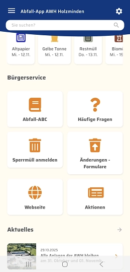 Abfall-App AWH Abfall-App AWH © AWH